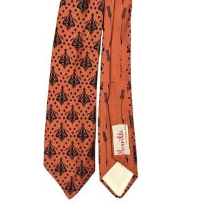 Morville Tie‎ Mens 51 Inch Vintage 1970s Classic Career Business Co